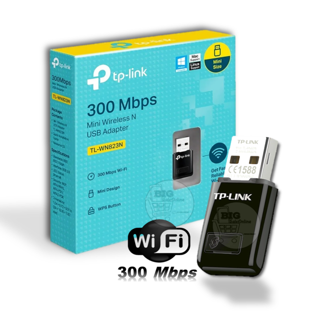Adaptador Antena Wifi Usb Tp link Pc Escritorio 300 Mbps