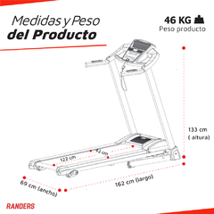 Cinta Motorizada ARG-460 S-I - TiendaFitness