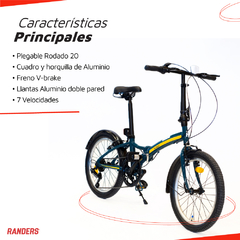 Bicicleta Plegable Rodado 20 - comprar online