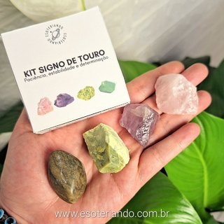 Kit pedras do signo de Touro