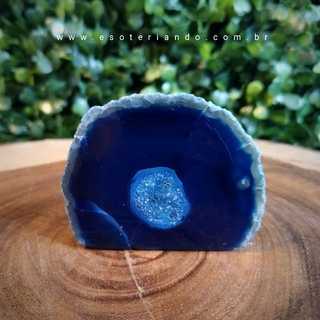 Mini Geodo de Ágata Azul 53g