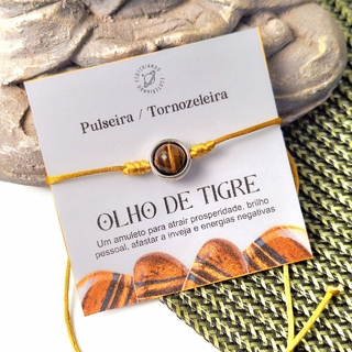 Pulseira/ Tornozeleira olho de tigre - proteção e segurança