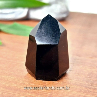 Ponta Obsidiana negra 100% natural - 30g