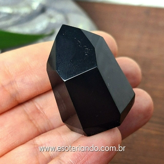 Ponta Obsidiana negra 100% natural - 30g