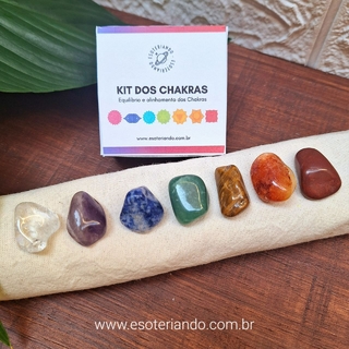 Kit dos 7 chakras P - Para Presentear na caixinha