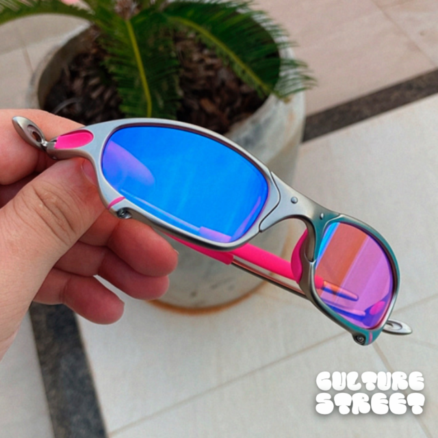 Óculos De Sol Juliet Plasma Lentes Prizm Kit Rosa + Brinde