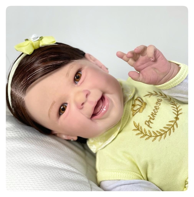 BEBÊ REBORN REALISTA MENINA MAIZE PRINCESA