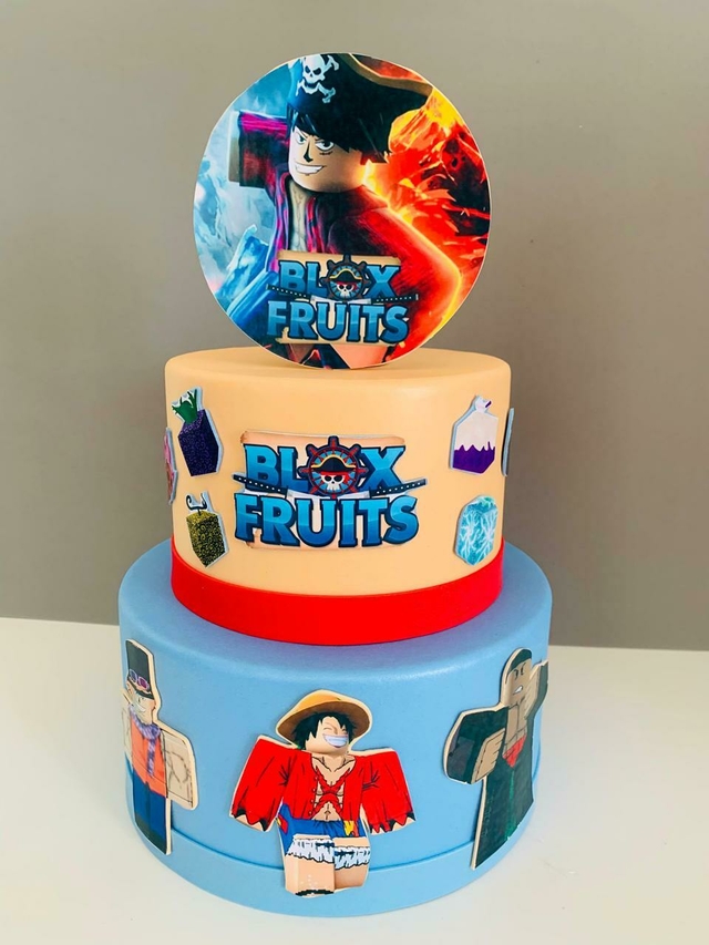 bolo roblox simples  Bolo lindo de aniversário, Bolo, Festa naruto  decoração