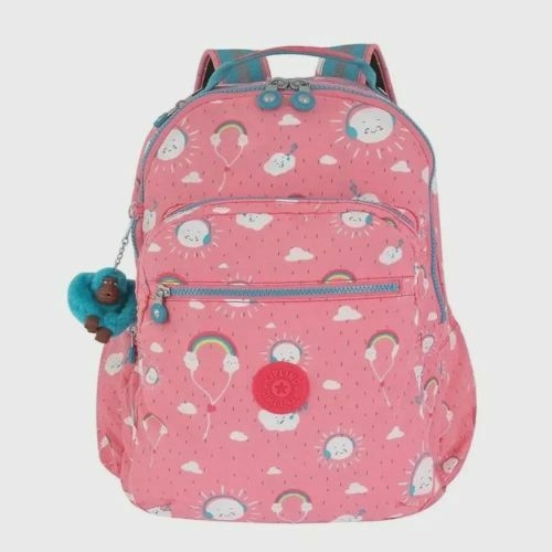 Mochila kipling seoul - Estampada monkey sound