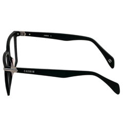 Armação para Óculos Masculino Carmim Preto Fosco Retangular CRM41601 C4 57