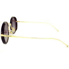 Óculos de Sol Feminino Carmim Preto/Dourado Redondo CRM42420 C1 49 na internet