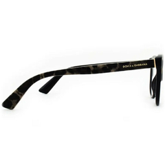 Armação para Óculos Feminino Dolce&Gabbana Preto/Onça Gatinha DG3229 2950 52