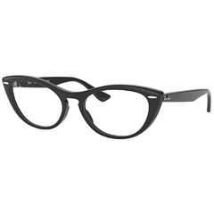 Armação para Óculos Feminino Ray-Ban Preto Gatinho RB4314-V 2000 54