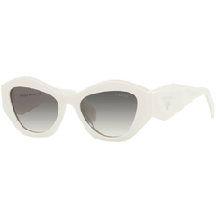 Óculos de Sol Feminino Prada Branco Geométrico/Gatinho SPR07Y 142-130 53