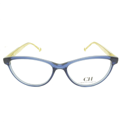 Armação para Óculos Feminino Carolina Herrera Azul Cristal Gatinho VHE677 0D99 53