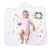 Toalha de Banho bebê Mesversário Soft 85cm x 85cm com Capuz da Mini Herdeiros Rosa - comprar online