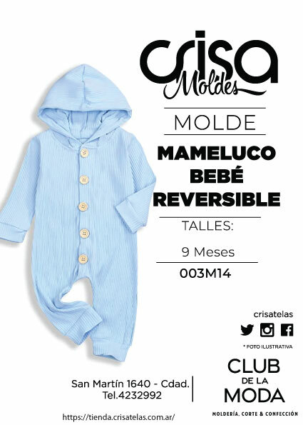 MOLDE MAMELUCO BEBÉ - Comprar en Crisa Telas