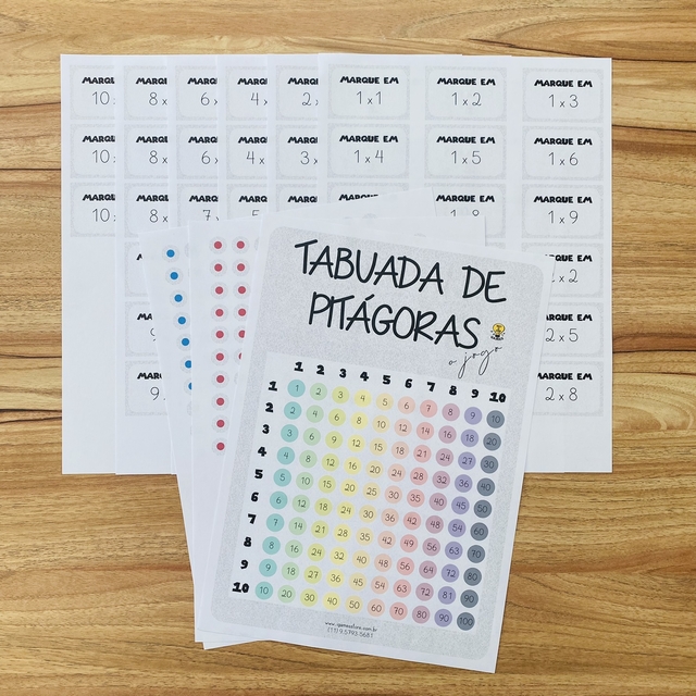 Jogo Da Tabuada Mdf Completa Educativo De Matematica Fácil em Promoção na  Americanas