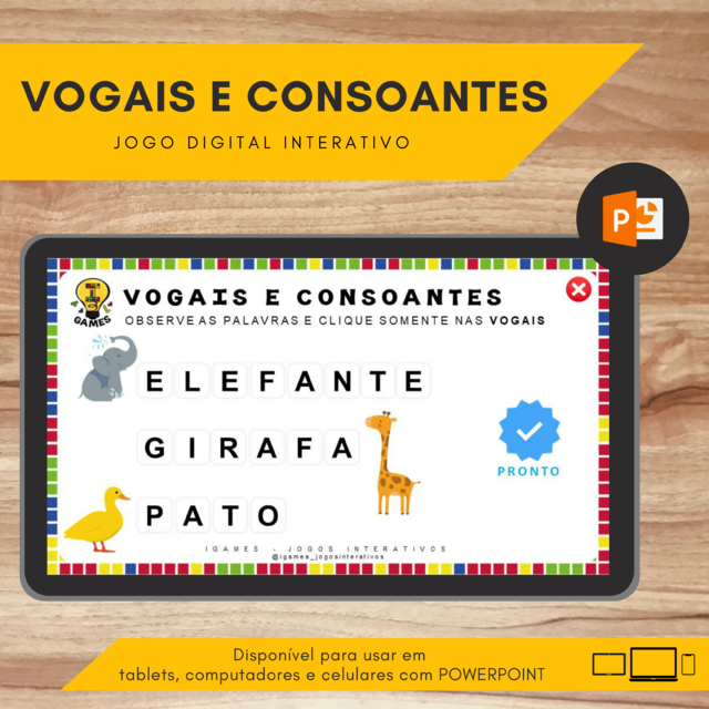 ABC educação infantil: Jogos vogais alfabetização