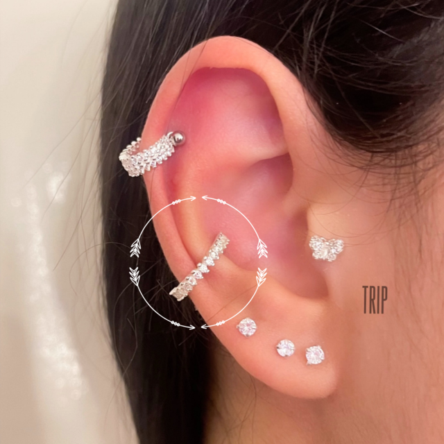 Piercing no conch outlet