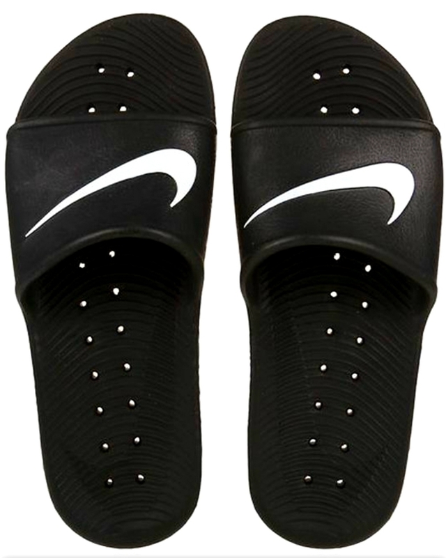 Ojotas nike blancas y negras hot sale