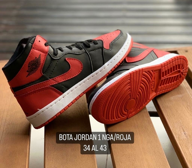 Jordan 1 Negra roja Chicago Bull - Zapas.Store