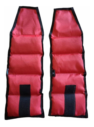 2 Tobilleras Reforzada 4 Kg C u Fitness Pesas Tobillo Gym