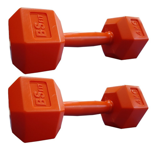 Mancuernas Recubierta 4kg Pesa Importada Fitness Musculación