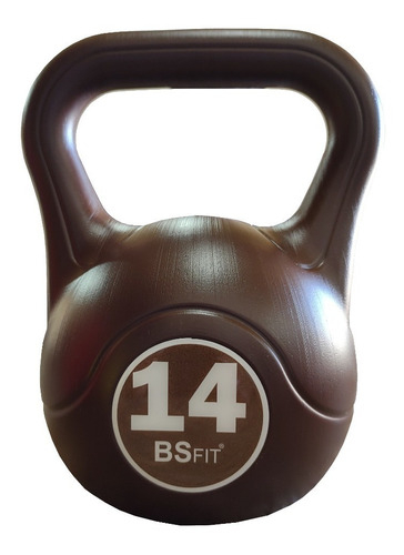 Pesas Rusas Kettlebell Bsfit Plastica 14kg Fitness Mancuerna