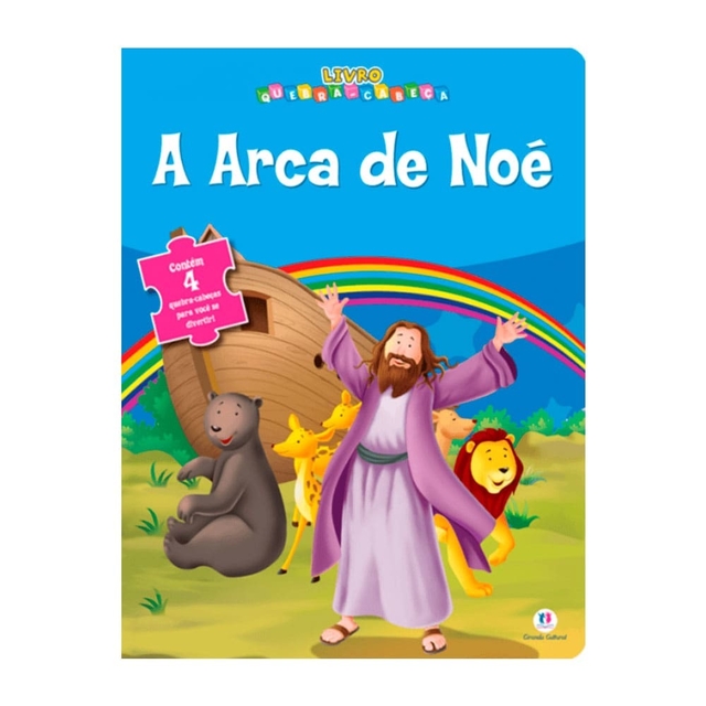 Livro Infantil A Arca De Noé Quebra-Cabeça - Tenda Gospel Livraria