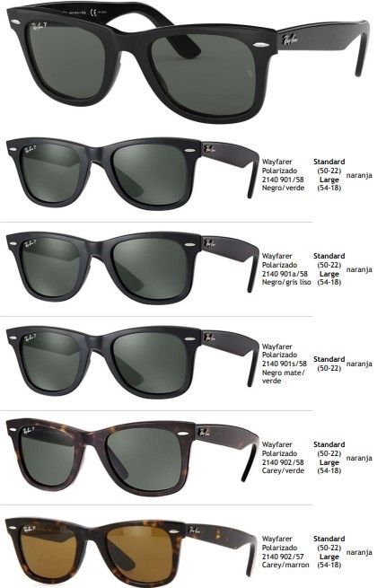 Lentes de sol Anteojos Ray Ban Wayfarer 2140 Polarizado Polarizados