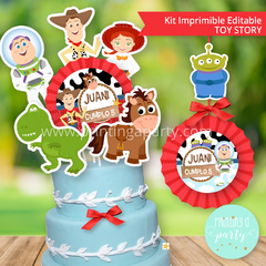 fiesta toy story kit imprimible candy bar decoración toy story 4