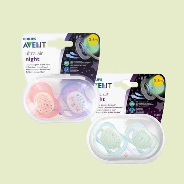 Chupete Avent Ultra Air Deco Night 0-6 Meses x2