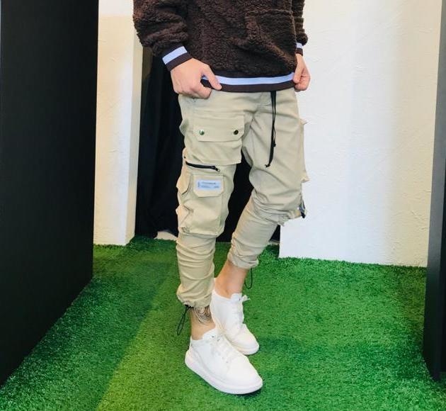 Calça cargo branca masculina sales
