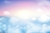 Painel De Tecido Sublimado Céu Nuvens Azul e Rosa