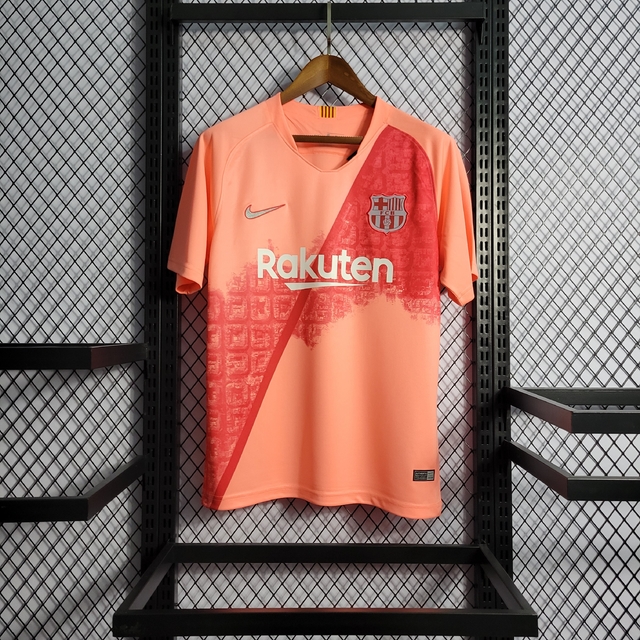 Camisa Retrô Barcelona Away 19/20 Nike - Rosa