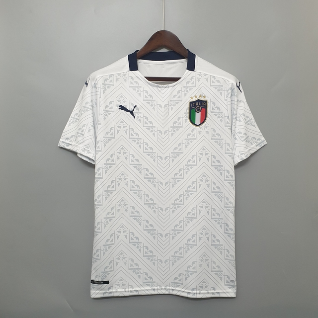 Camisa Seleção Itália Away 20/21 s/n° Torcedor Puma Masculina - Branca