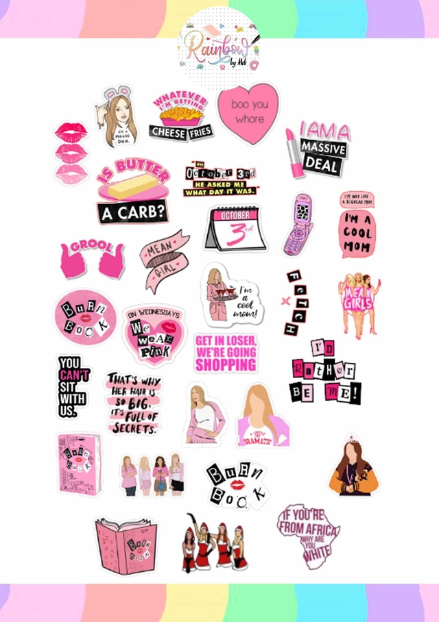 Stickers de Mean Girls - Comprar en Rainbow by Meli