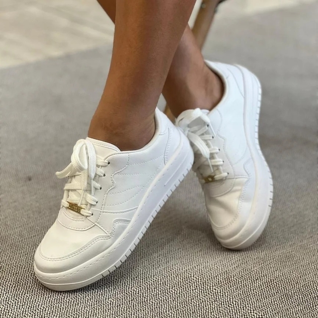 Tenis Feminino Vizzano Plataforma Sola Alta Branco 1389.101