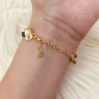 Pulseira Coração dourado Paloma