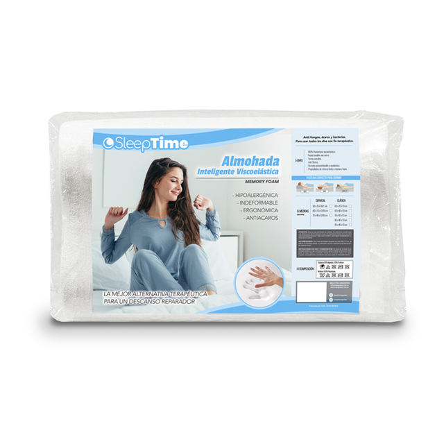 SleepTime - Almohada Inteligente Cervical 60x35x13