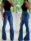 calça jeans Flare DARDAK barra italiana