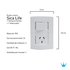 Llave Armada Punto y Toma - Sica Life - tienda online