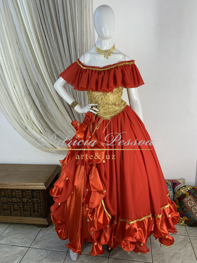 Roupa Cigana - (cód.03261) - Atelier Patricia Pessoa