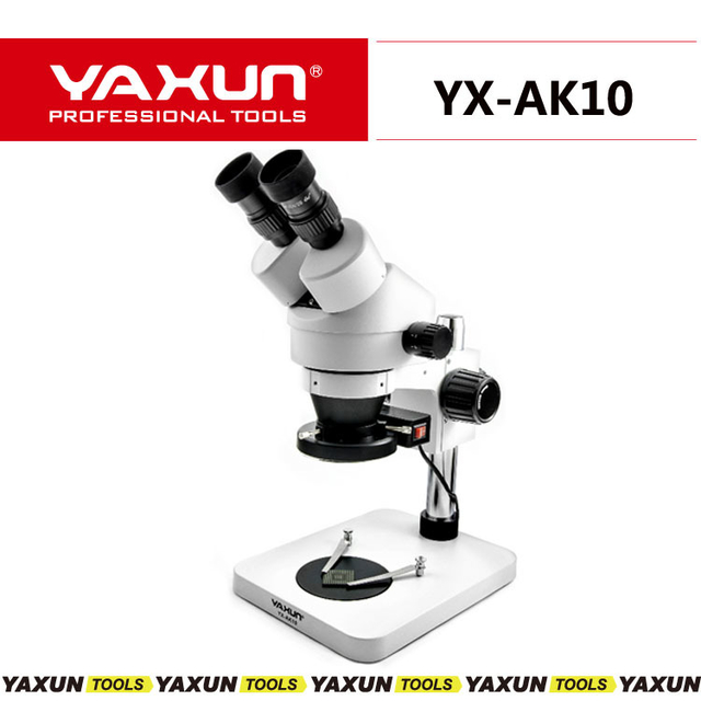 MICROSCOPIO YAXUN AK10 zoom 7x -- 45x - CRIYE