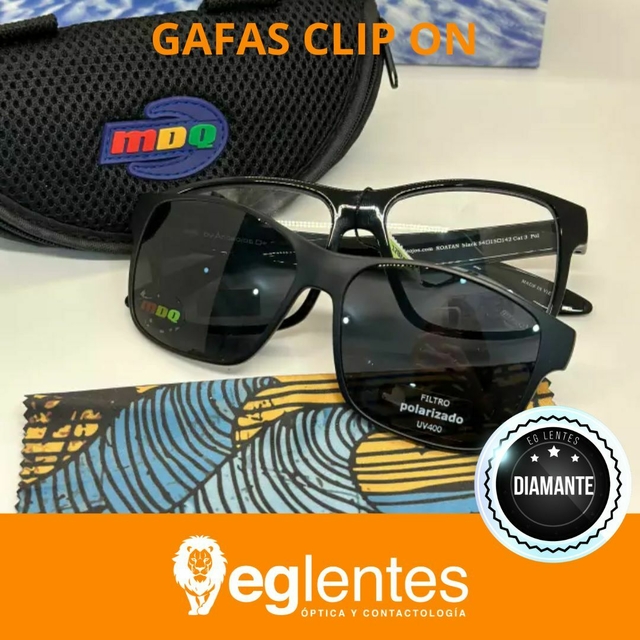 Gafas MDQ CLIP ON Mod.ROATAN BLACK CL3 D12