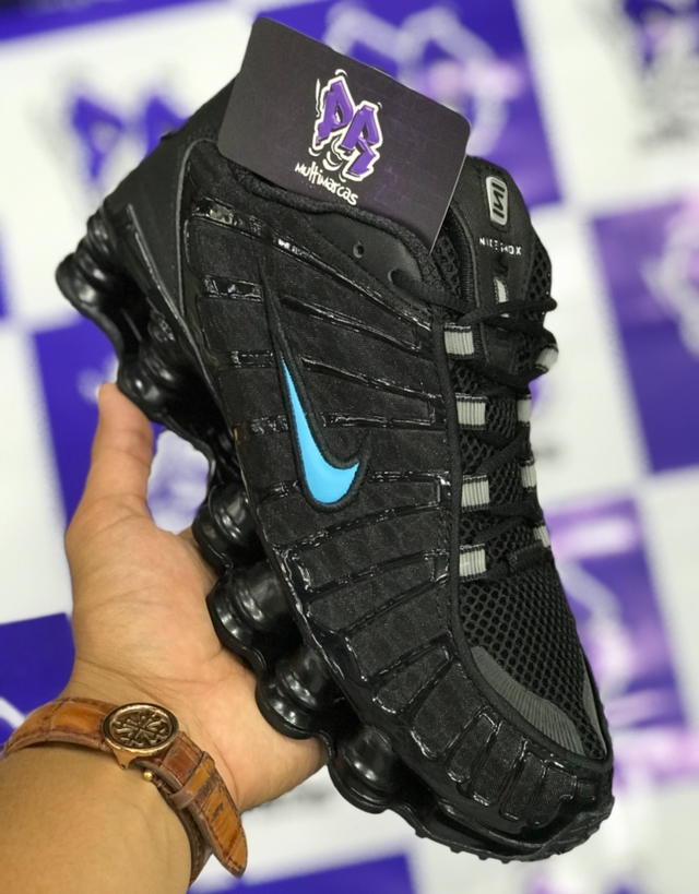 nike shox tl 12 molas preto/azul bb - PR multimarcas