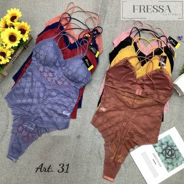 31 body importado encaje taza desmontable Fressa