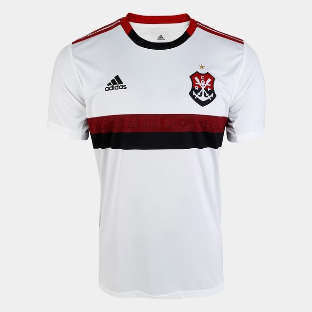 Camisa Retrô Flamengo II 2019/20 - Torcedor Adidas Masculina - Branco