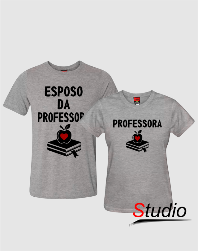 Camisetas Professora e Esposo da Professora